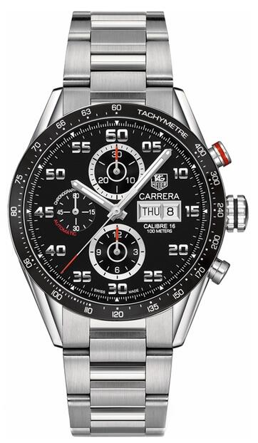 Tag Heuer CALIBER 16 DAY-DATE AUTOMATIC CHRONOGRAPH 43 MM CV2A1R.BA0799 watch replica